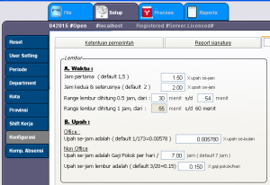 Ketentuan lembur perusahaan (custom )