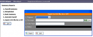 Payroll - Export ke CSV File untuk keperluan e-SPT