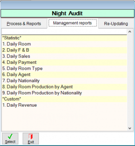 Aplikasi Hotel ( Front Office ) - Night Audit