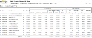 Payroll ( penggajian ) - Laporan data gaji karyawan BPJS print priview