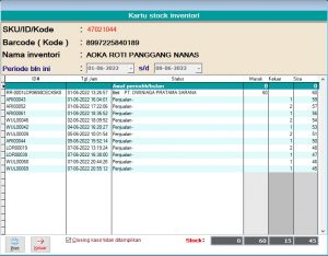STOCK INVENTORY - MAXOS